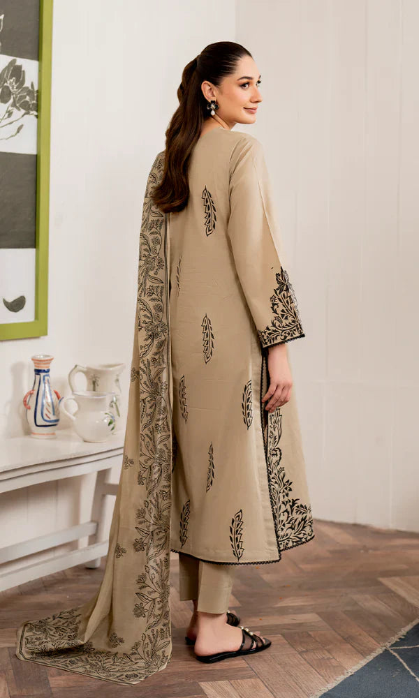 Garnet - 3PC Lawn Embroidered Suit- By Sehra Collection