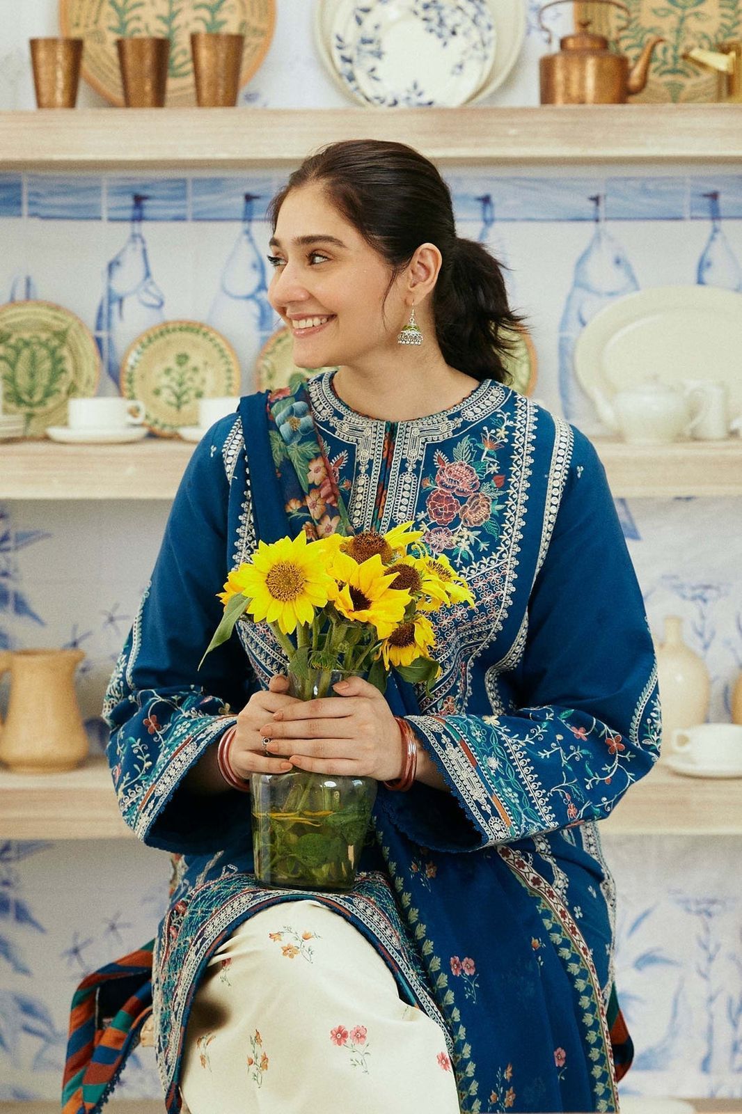ZARA SHAHJAHAN LAWN  WITH  DIGITAL Diamond DUPATTA